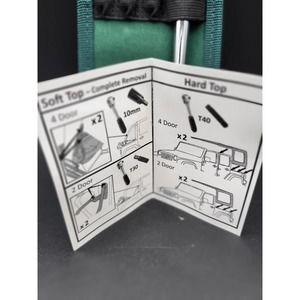 ☆Jeep Wrangler Door & Hard / Soft Top Removal Tool Kit